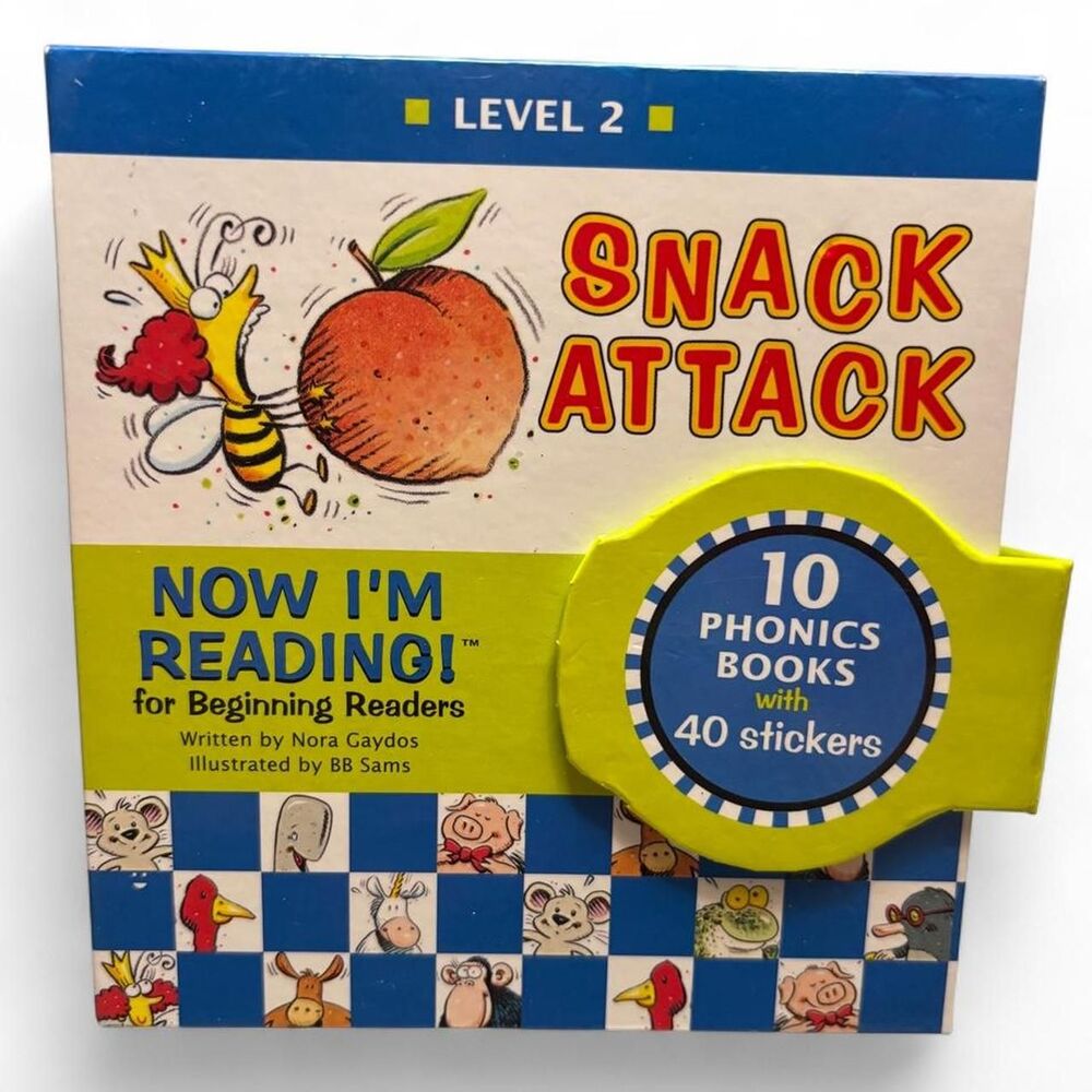 Now I’m Reading! Level 2 Snack Attack 10 Phonics Books with Stickers